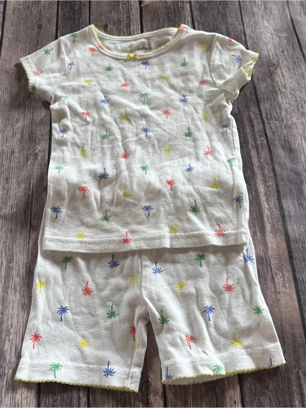 Carters palm tree pajamas vguc 18m